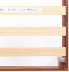 Mellow Naturalista Classic 12-Inch Solid Wood Platform Bed | Wooden Slats, No Box Spring Needed, Easy Assembly | Full, Cherry