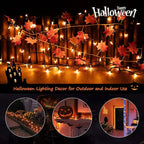 Minetom 100-count 25Ft.Yellow & Orange Candy Corn Incandescent Mini Halloween String Lights for Outdoor & Indoor Halloween Decoration, Waterproof & Connectable