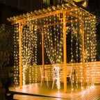 Moobibear 33Ft 100LED Plug-in Waterproof Fairy String Lights with 8 Lighting Modes - Indoor & Outdoor Decor for Bedroom, Girl’s Room, Garden, Party, Christmas - Warm White Twinkle Lights