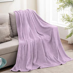 BEDELITE Fleece Blanket Twin Size Lilac Throw Blankets for Couch & Bed, 300GSM Luxury Plush Cozy Fuzzy Blanket 60x80 inches, Super Soft Warm Lightweight Throw Blanket for Travel Camping