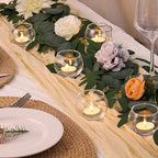 Volens 24PCS Clear Votive Candle Holders for Table Centerpieces, 2''×2'' Round Glass Tealight Candle Holders Bulk for Wedding Decor and Home Decorations