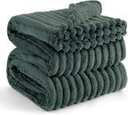 Bedsure GentleSoft Mallard Green Fleece Blanket for Couch - Cozy Soft Blankets for Women, Cute Small Throws for Girls, 108x90 Inches