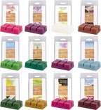 D'Eco Floral Scented Wax Melts - 12 Ct Variety Pack Home Fragrances- Long Lasting Scented Tarts for Warmers- Rose, Pine, Winter Berry, Lavender, Linen, & Nature Scents- Holiday Xmas Must Have Gift Set