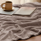 Bedsure GentleSoft Fleece Throw XL Blanket Mocha Brown - 300GSM Soft Lightweight Plush Cozy Blankets for Bed, Sofa, Couch, Travel, Camping, 50x70 inches