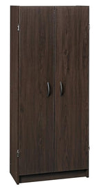 ClosetMaid Pantry Cabinet Cupboard with 2 Doors, Adjustable Shelves Standing, Storage for Kitchen, Laundry, or Utility Room, Espresso