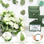 Geosar 16 Bundles Artificial Peonies Flowers Fake Silk Peony Bouquet Faux Peonies Flowers Bulk for Decoration Vase Floral Arrangements Wedding Party Table (Green)