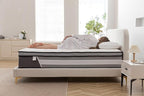 King Mattress,14 Inch King Size Mattress in a Box,Gel Memory Foam and Innerspring Hybrid Mattresses with Individual Pocket Spring for Motion Isolation,Medium Firm Feel,CertiPUR-US