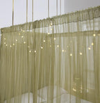Akiky Canopy for Girls Room Bed Curtains Sheer Curtain for Twin Full Queen Size Bed Drapes,8 Panels Canopies with Light,Room Décor(King,Sage Green)