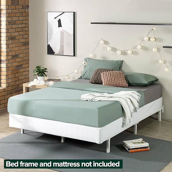 ZINUS 7 Inch Full Metal Smart Box Spring with Quick Assembly, Mattress Foundation, Strong Metal Frame, Easy Assembly