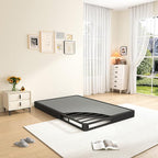 MAF 5 Inch Twin Box Spring, Low Profile Box Spring Twin Size 3500 lbs Black Heavy Duty Metal Mattress Foundation with BoxSpring Cover, No Squeaky, Easy Assembly
