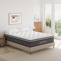 King Mattress,12 Inch Hybrid Pillow Top King Size Mattress,Individually Wrapped Pocket Coils Innerspring for a Cool Sleep & Pressure Relief,Medium Firm Feel with Motion Isolation.