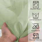 OWENIE Sheer Curtains 54 inches Long 2 Panles for Living Room Bedroom Small Windowm, Rod Pocket Light Filtering Voile Sheers Drapes, 42" W x 54" L, Light Green