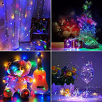12 Pack Valentine's Day Fairy Lights Battery Operated, 3 Speed Modes, Extra 12 Batteries for Replacement, 7Ft 20 LED Mini String Light, Waterproof Twinkle Firefly Lights, Multi-Colored