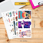 100 PCS South Korea Stickers – Korean Travel Icons, Food & Culture Vinyl Waterproof Decals for Laptop, Scrapbook, Water Bottle, Car, Guitar – Fun Gift for Teens & Adults