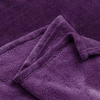 BEDELITE Fleece Blankets Queen Size Purple Throw Blankets for Bed, Luxury Plush Cozy Fuzzy Blanket 90x90 inches, Super Soft Warm Lightweight Throw Blanket All Seasons Suitable