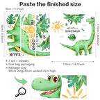 Large Dinosaur Wall Decor for Kids Boys Room, Sunoyar Dinosaur Wall Decals Removable, Peel & Stick Dino Wall Stickers for Nursery Bedroom