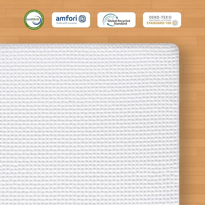 Subrtex Mattress Topper, Gel-Infused Memory Foam Mattress Topper, High Density Cooling Bed Topper Pad with Breathable Removable Fitted Cover CertiPUR-US Certified (3 Inch, Queen)
