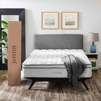 Modway Jenna 14” Innerspring and Memory Foam Queen Mattress With Individually Encased Coils, White