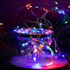 WATERGLIDE 12 Pack Colorful Fairy Lights Battery Operated (Included), 7 ft 20 LED Mini String Lights, Waterproof Silver Wire Firefly Starry Light for DIY Wedding Christmas Party Mason Jars Decor