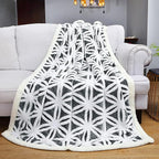 LOMAO Sherpa Fleece Blanket Fuzzy Soft Throw Blanket Dual Sided Blanket for Couch Sofa Bed (Dark Grey, 51''x63'')