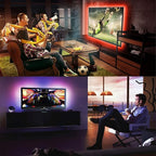 LED Lights for TV 65 Inch, TV Led Backlight,15ft Led TV Lights, USB Led Strip Lights for TV 65-75 inch with Remote, Room Led Lights for Bedroom Bluetooth, HDTV Mood Lighting, Gaming Room Decor