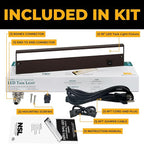 LED Under Cabinet Lighting Hardwired - 3CCT 18 Inch Bronze Finish - Undercabinet Lights for Kitchen - Linkable Undercounter Dimmable Plug in Light or Hard Wired - Under Counter Fixture Direct Wire