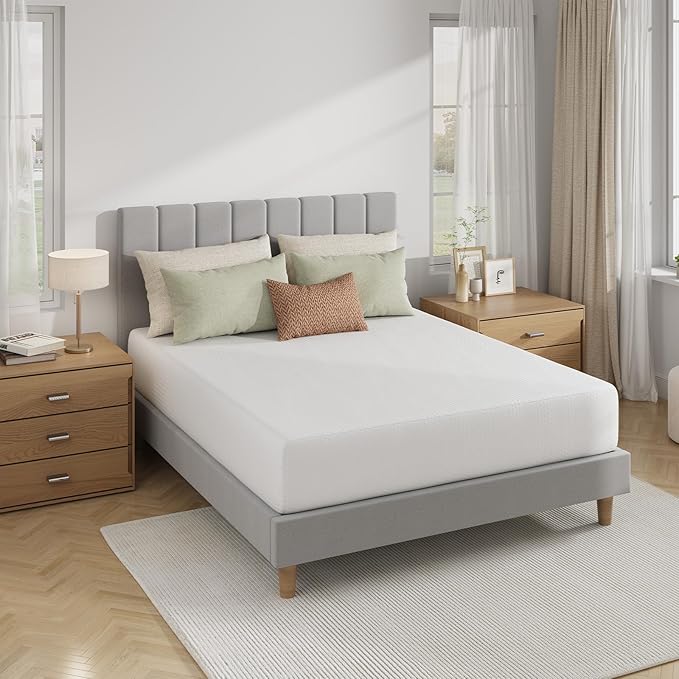 Novilla Queen Mattress, 10 Inch Queen Size Mattress in a Box, Gel Memory Foam Mattresses for Comfort Sleep, Cooling Night Sleep & Pressure Relief, CertiPUR-US Certified