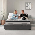 Twin Mattress 14 Inch, Hybrid Twin Size Mattress in a Box, Medium Feel, 3 Layer Premium Foam with Pocket Springs for Motion Isolation and Pressure Relieving, 75"x39"x14", 100-Night Trial
