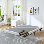 Full Box Spring 3 Inch, Low Profile Box Spring for Full Bed, Heavy Duty Mattress Foundation,Metal Bed Base with Fabric Cover/Non-Slip/Easy Assembly