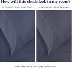 California Design Den Natural 100% Cotton Sheets, Full Size Sheets Set, 400 Thread Count Sateen Bedding, Deep Pockets for a Snug Fit, Durable & Breathable - Indigo Dusty Blue