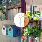 12 PCS Q-Hanger Hooks, Screw Hooks for Outdoor String Lights, Safety Buckle Design Cup Eye Hook for Hanging Christmas Lights, Plants, Wind Chimes, Mounted on Wall Ceiling, Windproof, Gold