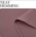 NICETOWN Room Darkening Curtains Drapes for Daughter's Bedroom, Window Treatment Thermal Insulated Grommet for Living Room (Dusty Bean Paste, 2 Panels, 42 by 63)