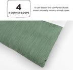 Bedsure Full Comforter Set - Green Soft Bedding for All Seasons, Cationic Dyed Bed Set, 3 Pieces, 1 Full Size Comforter (82"x86") and 2 Pillow Shams (20"x26"+2")