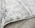Keen Home Design Area Rugs - 8ft Round Non-Shedding, Abstract Rugs for Kitchen, Living Room, Bedroom, Dining Room, Entryway - Size: 7'10" Round, Abstract Cream/Grey