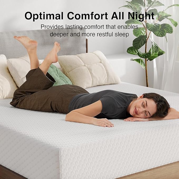 Novilla Full Mattress, 10 Inch Memory Foam Mattress Full Size WithComfort Foam for Pressure Relief & Cool Fresh Sleep,Removable Washable Cover,Full Memory Foam Mattresses, Medium Firm
