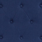 Flash Furniture Cambridge Tufted Upholstered King Size Headboard in Navy Fabric