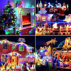 170FT 500LEDs Christmas Lights Outdoor Indoor String Lights 8 Modes Memory Function for Christmas Tree Party Decoration, 100% UL Listed (Multicolor)