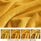 KMUSET Fleece Blanket Twin Size Honey Yellow Lightweight Super Soft Cozy Fuzzy Bed Blankets Microfiber Factory Shop