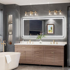 TokeShimi LED Bathroom Mirror 72 x 32 Lighted Bathroom Vanity Mirror with Lights,Brighter Frontlit and Backlit Light up Anti Fog Mirror