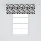 Ambesonne Cow Print Window Valance, Animal Hide Pattern Spots Farm Life Cattle Camouflage Animal Skin, Curtain Valance for Kitchen Bedroom Decor with Rod Pocket, 54" X 18", Charcoal Grey White
