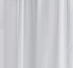 LINENZONE Pair of 2 Rod Pocket Short Window Treatments. Great Farmhouse Style Sheer Curtains for Living Room, Bedroom, Dining Room, Patio or Canopy Bed. (Amazing Sheers - 56" W x 40" L, Silver)