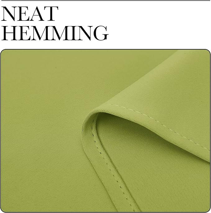 NICETOWN Green Blackout Curtains Window Panels, Window Treatment Thermal Insulated Solid Grommet Blackout Draperies/Drapes for Bedroom (Set of 2, 34 by 54 Long, Fresh Green)