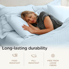 Threadmill Luxury 800 Thread Count 100% Cotton Sheets - Light Blue Sateen Weave Twin Size Bed-Sheets, Better Than Egyptian Cotton,3 Pc Solid Soft Bedding Set, Fits 15" Deep Pocket