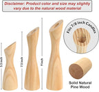 OLEEK Wooden Candlestick Holders Set to Suit Any Style of Decor - Durable & Easy to Clean Wood Candlestick Holders - Set of 3 Wooden Taper Candle Holders - Wood Candle Holder Create A Warm Atmosphere