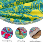 MAXYOYO Queen Futon Floor Mattress Shikibuton Sleeping Mats for Adults, Floor Futon with High-Density Foam, Portable Mattress for Living Room, Guest Room, Bohemian B