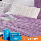 Walensee Fleece Blanket Plush Throw Fuzzy Lightweight (King Size 108x90 Lilac) Super Soft Microfiber Flannel Blankets for Couch, Bed, Sofa Ultra Luxurious Warm and Cozy for All Seasons