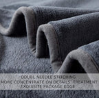 HOZY Soft King Size Blanket for Fall Winter Spring All Season Warm Fuzzy Summer Autumn Oversized Blankets for Cal King/California King Bed Fluffy Lightweight Dark Grey 90"x108"