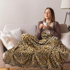PAVILIA Cheetah Fleece Throw Blanket | Cheetah Leopard Animal Print Flannel Blanket | Soft Velvet Lightweight Microfiber Blanket for Couch Sofa | 50x60 Inches