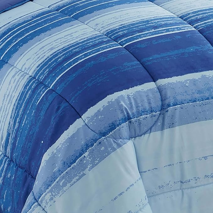 Sweet Home Collection 5 Piece Comforter Set Bag Solid Color All Season Soft Down Alternative Blanket & Luxurious Microfiber Bed Sheets, Siena, Twin