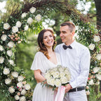 JUSTOYOU 30PCS Artificial Roses Silk Flowers in Bulk, Realistic White Fake Roses for Wedding Decorations, Home Decor, Centerpieces, Indoor Floral Arrangements